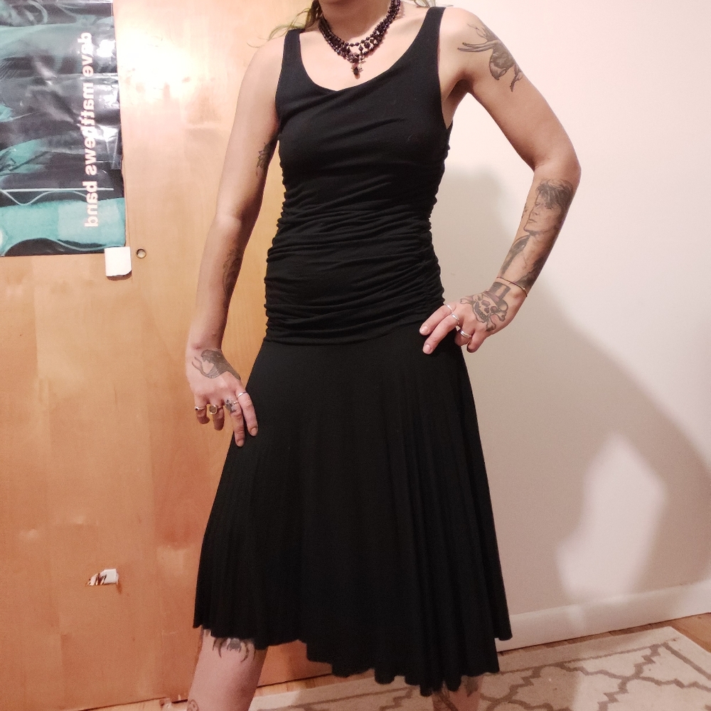 Velvet Long Flowy Cocktail Dress **S